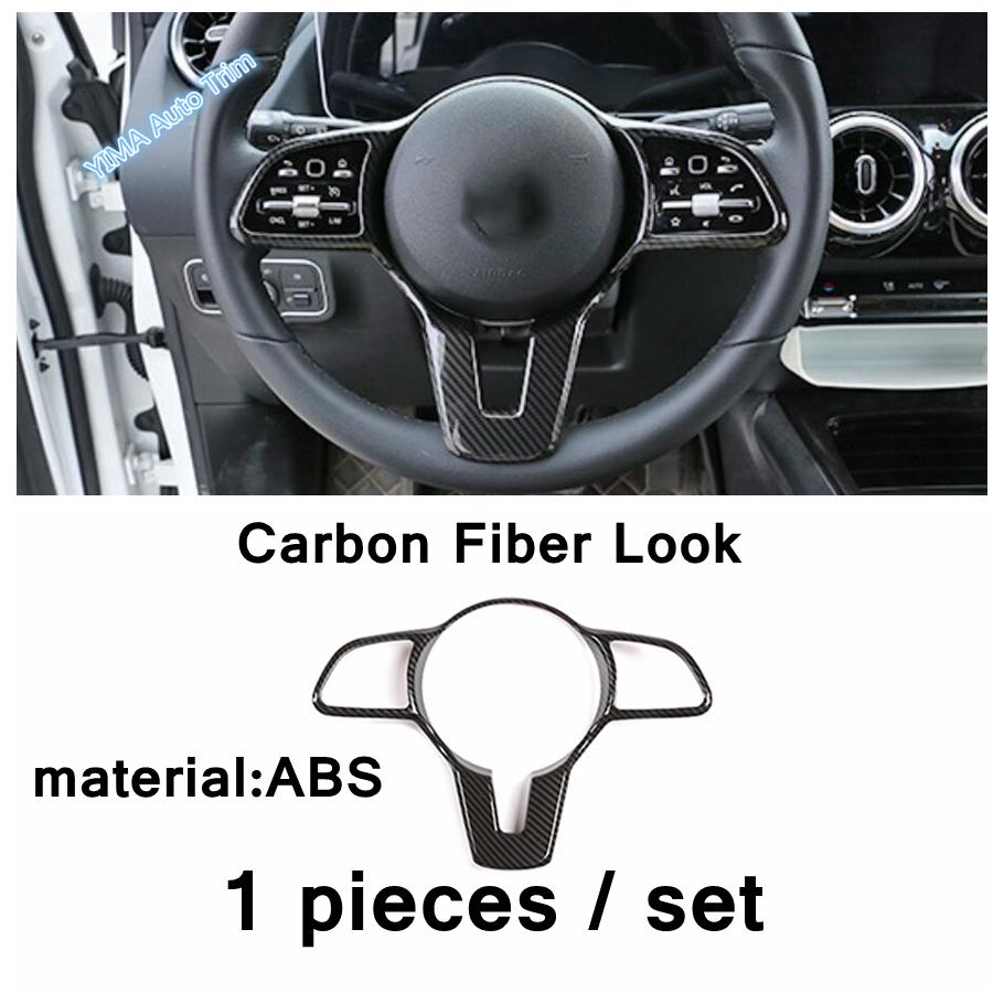Car Glass Lift / AC Vent Outlet / Steering Wheel Decor Cover Trim ABS Accessories For Mercedes-Benz GLE GLS Gle320 450