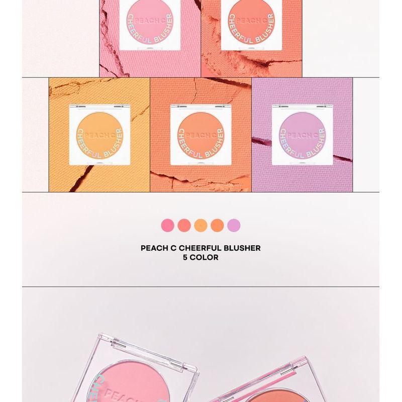 Peach C - Cheerful Blusher - 5 Colors