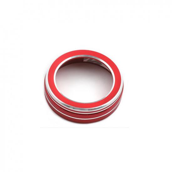 Alloy Red DRIVE MODE Adjust Knobs Ring Cover for Ford Explorer -