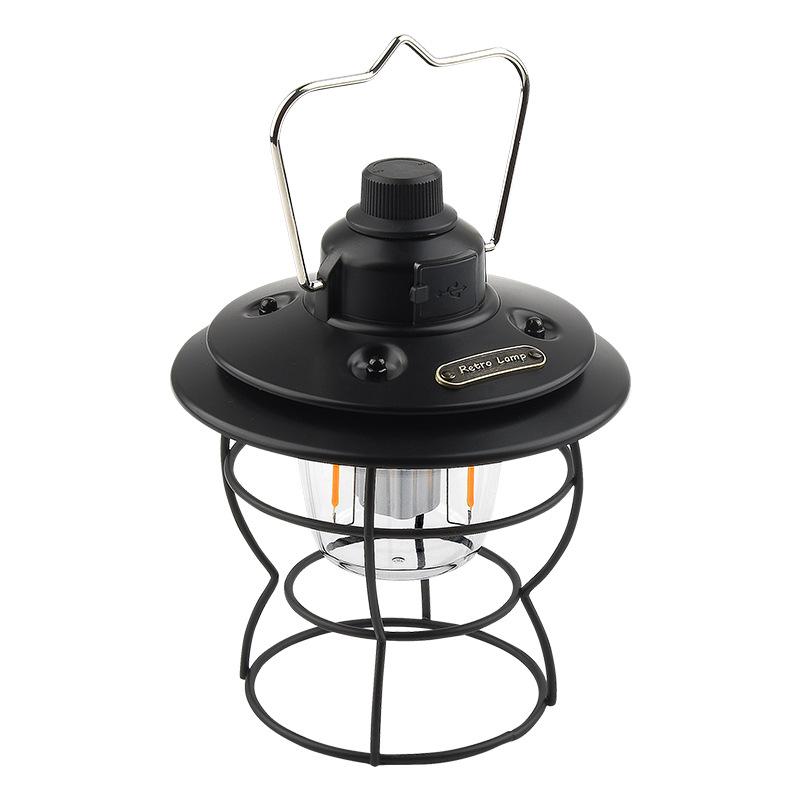 Tongguang Retro Style Lantern - USB Charging with Output for Portable Lamp, Tent Camping Lamp, Waterproof 10