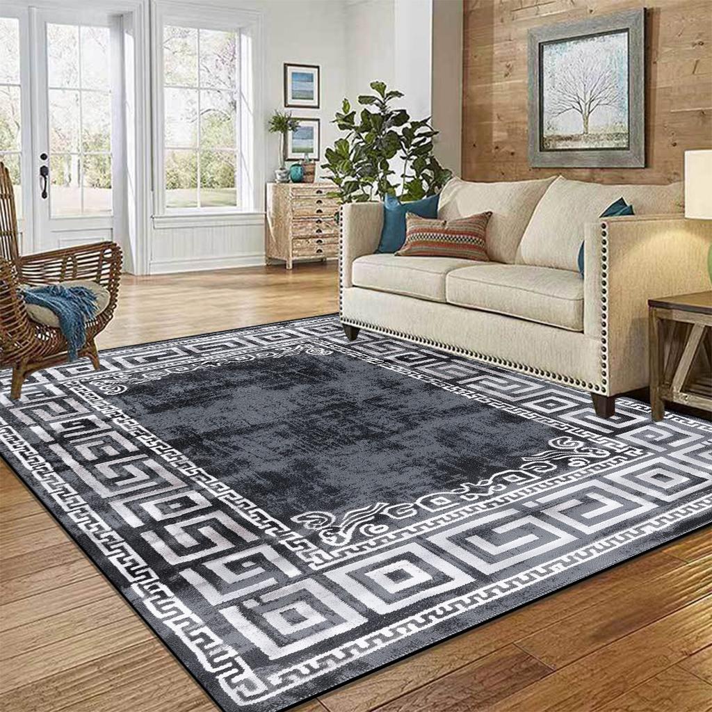 Nordic Luxury Washable Carpets Large Area Rugs for Living Room Bedroom Modern Home Decor Non-Slip Floor Mat