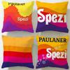 Classic Beverage Brand Paulaner Spezi Cushion Cover Soft & Easy-Wash Pillow Case – Versatile for Couch, Bed, Travel and Office