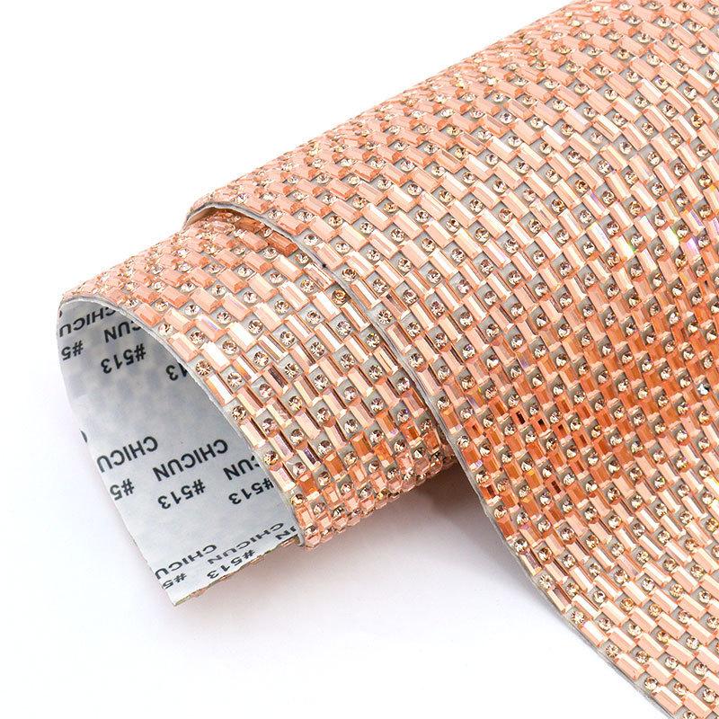 5PCS Rhinestones Sheet Self Adhesive Glitter Crystal Diamond Sticker Car Phone Bag Gift Box Wedding Party DIY Crafts Decoration