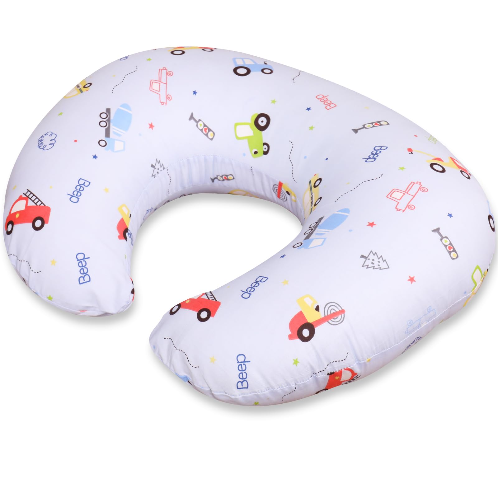 

Magic Elephant Nursing Baby Cuddle Maternity Pillow with Removable Machine Baby Shower Gift U-Shaped Pillow, Pillow, Cover, Washable, 100% Cotton, синий