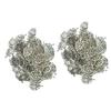 100pcs silver color feather Charms for Necklace Jewelry Making Accessories