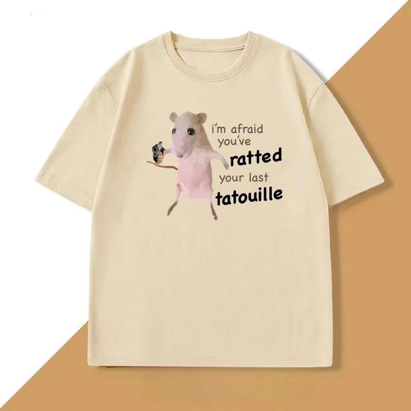 Im Afraid Youve Already Betrayed Your Last Tatuil Tshirt A Fun Shortsleeved Crew Neck Mouse TshirtWomen Clothing Fashion