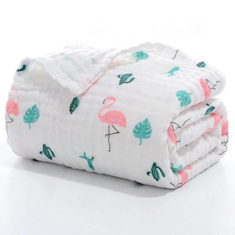 105*105cm Baby Bath Towel Boy Girl Absorbent Washable Cotton Gauze Baby Towel Blanket 6 Layers Gauze Washcloth Infant Swaddle