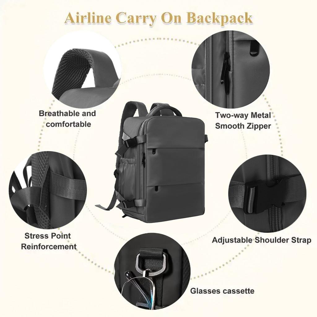 Travel Backpack Large Capacity Polyester Multifunctional Daypack For Leisure Trips