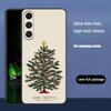 Merry Christmas Tree For Samsung Galaxy S25 S24 S23 Ultra S22 S21 Plus S20 Black Soft Silicone Protective Case