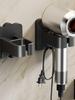 Wall-Mounted Hair Dryer Holder with Shelf