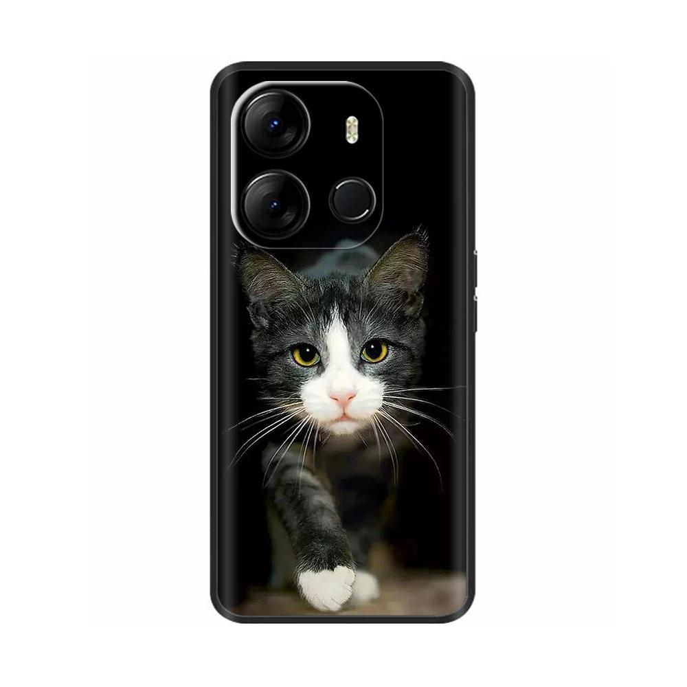 Für Spark Go 2023 Hülle Weiche Schwarze Silikon-Stoßstangenabdeckung Für Tecno Spark Go 2023 BF7n Abdeckung Capa Protect Handyhülle Etui