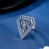 New Geometric Triangle Patterned Tassel Earrings Rings Unique Trend Retro Light Luxury Versatile Nomadic Ethnic Jewelry Gifts