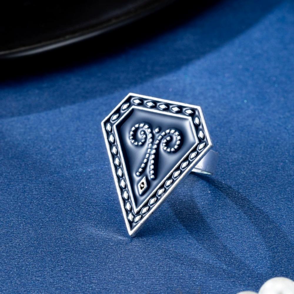 New Geometric Triangle Patterned Tassel Earrings Rings Unique Trend Retro Light Luxury Versatile Nomadic Ethnic Jewelry Gifts