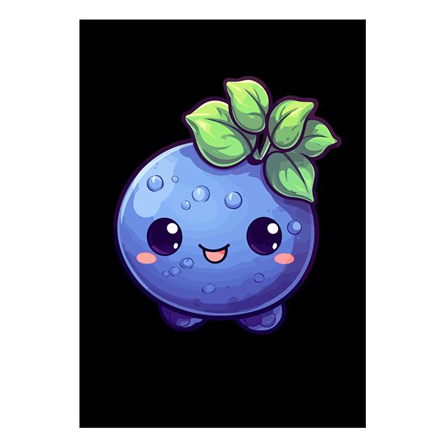 Cartoon Cute Smiling Fruits Posters Canvas Painting Modern Wall Art Pictures For Living Room Bedroom Dining Room Home Decoration