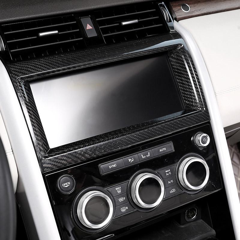 For Land Rover Discovery 5 LR5 2017-2021 Real Carbon Fiber Interior Modification Car Decoration Panel Stickers Car Accessories