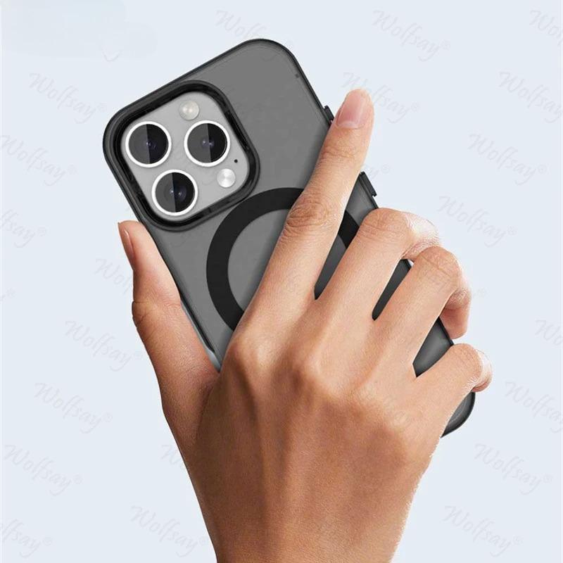 Case For iPhone 16 Pro Max Case iPhone 16 Pro Max Magnetic Adsorption Wireless Charge Full Back Cover For iPhone 16 Pro Max Case