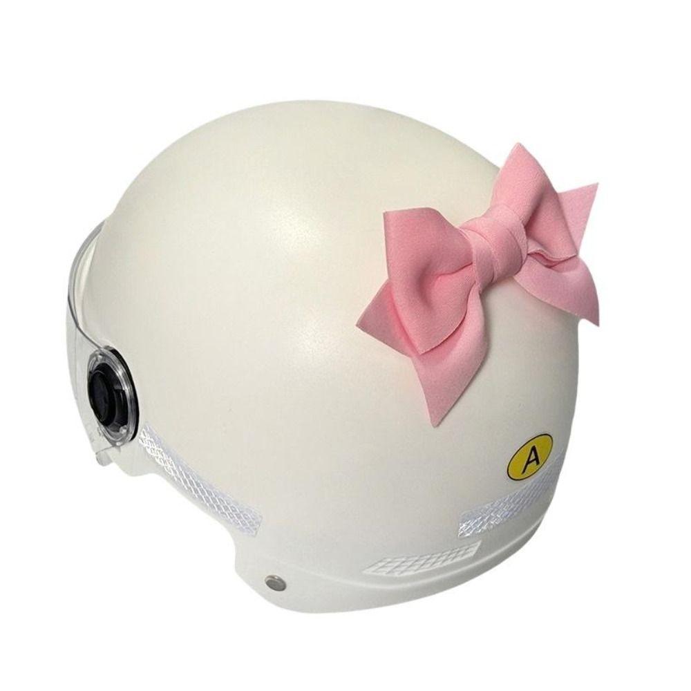 Lightweight Motorcycle Helmet Bow Self Adhesive Electric Bike Tail Decor Scooter Accessories
