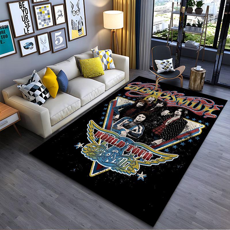 Aerosmith World Tour Carpet suitable as a non-slip mat for the living room or bedroom sofa