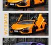Caipo 88737 Lamborghini Aventador Alloy Model Car with 3 Opening Doors - Pull Back Toy for Kids