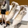 Fashion 2025Elegant  Heel Women's Pumps  Janes Shoes  Strap Party Office Wedding Shoes Lady Comfortable