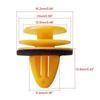 100 Pcsdoor Trim Panel Retainer Clips Fastener Hole Rivets For Accent Qashqai J10 Car-Styling Accessory