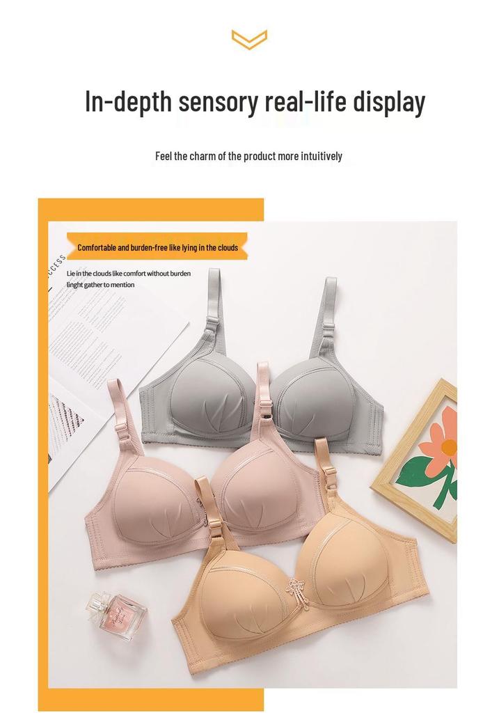 Cross-Border Plus Size Wireless Lifting Bra for Middle-Aged & Elderly Women