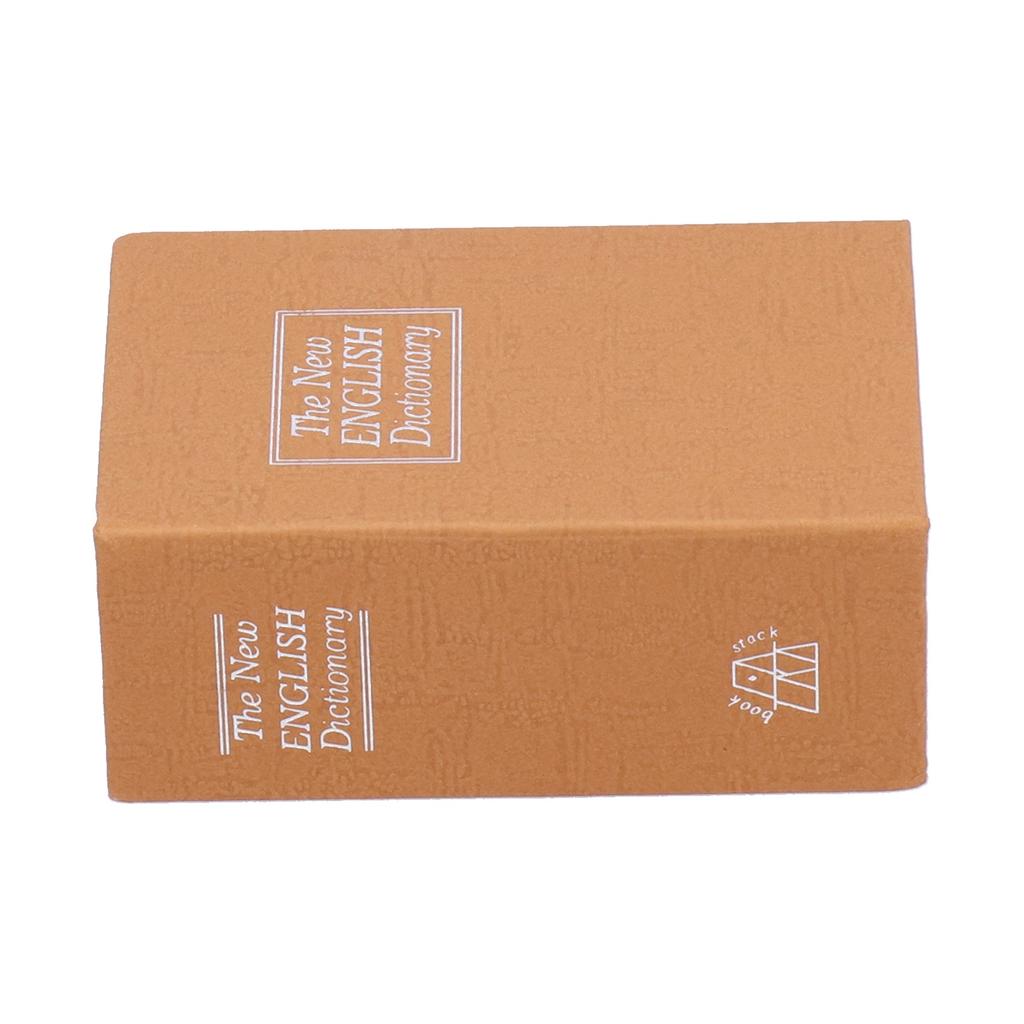 Mini Safe Box Simulation Book Security Money Jewelry Box with Lock Keys for Home Office