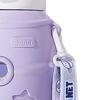 500ml Edelstahl Vakuumisolierbecher mit Deckel und Strohhalm Kinderbecher Flasche Lila