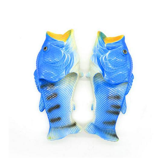 Trendige Fisch-Hausschuhe für Herren: Lustige, Kreative, Rutschfeste, Modische Gesalzene Fisch Flip-Flops für den Außenbereich
