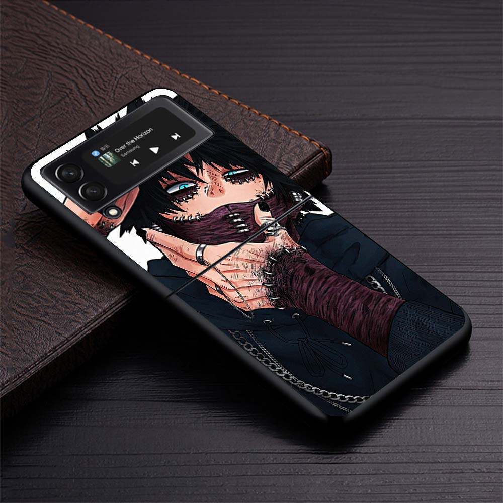 Dabi MHA My Hero A-Academy Phone Case For Samsung Galaxy Z Flip3 Flip4 Flip5 Flip6 Flip7 For Z Flip 7 6 5 4 3 5G Hard Folding Co
