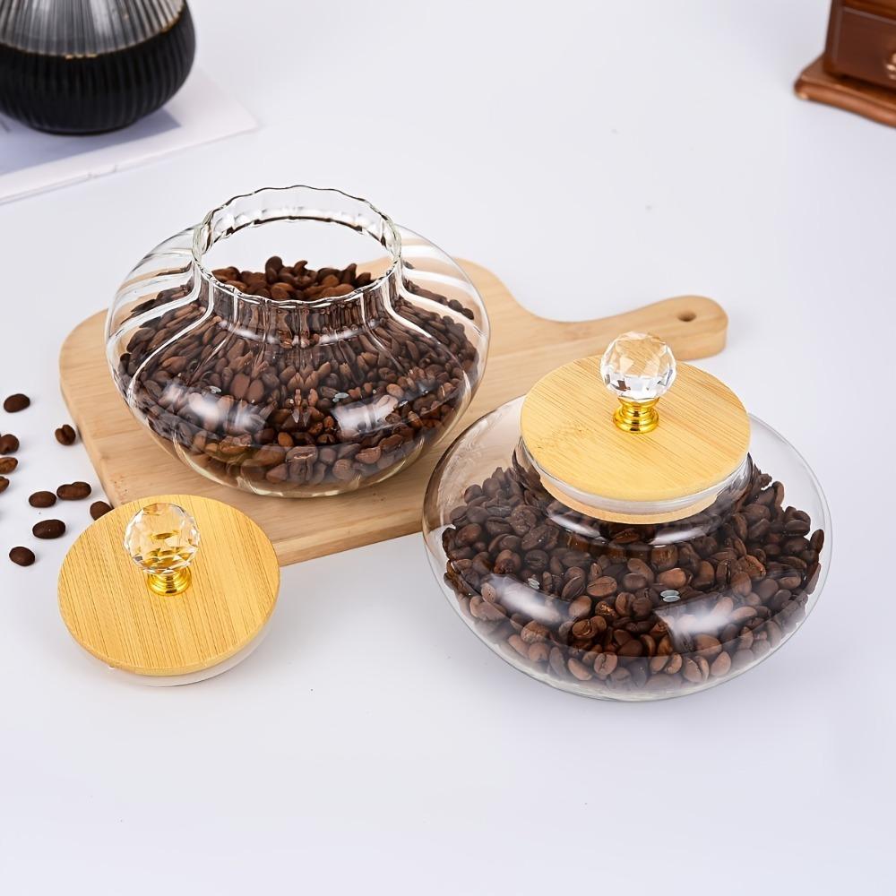 Moisture-Proof Glass Sealed Jar Airtight Sugar Salt Container Coffee Bean Storage Tank  Grain
