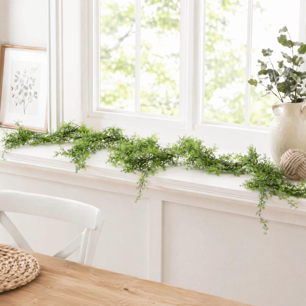 Hanging Design Artificial Plant Vine Realistic Look Fake Ivy Plant Fence Decoration