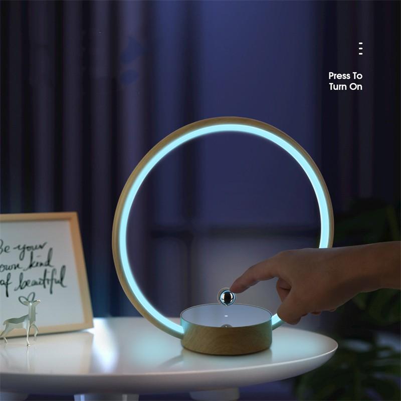 Magnetic Levitating Ring Circle Color Gradient Atmosphere Light for Office Bedroom Home Decoration Creative Birthday Gift