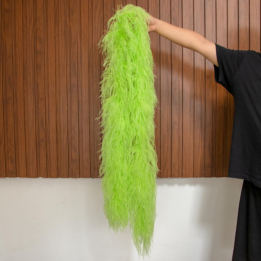 DIY Natural Ostrich feather boa 1 to 30Ply Fluffy Black Ostrich plumas Decoration Shawl Trims Costume Clothing Sewing Accessory
