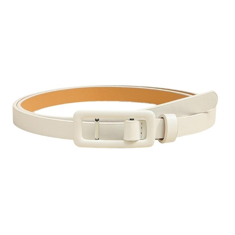 

Adjustable Lightweight PU Leather Waist Belt Travel Friendly Waist Strap Band for Women Lady Girls Daily Wear & Parties белый