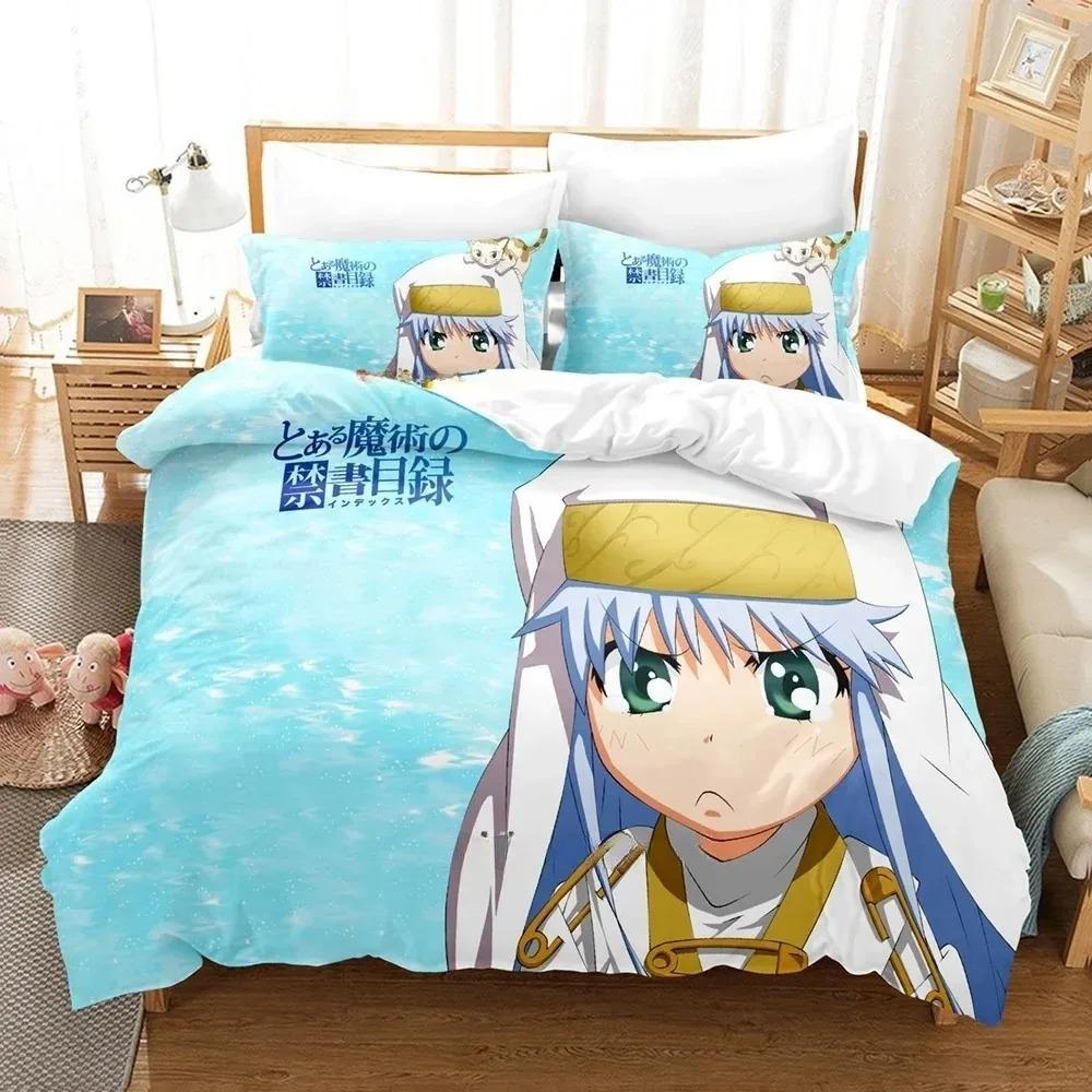 3D Printed Anime A Certain Magical Index Bedding Collection Single Twin Full Queen King Size Bed Collection Adult Kid Bedroom Duvetcover Collections