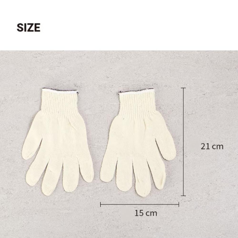2 Pairs of 100% Cotton Work Gloves