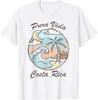 Pura Vida Costa Rica Buntes Tropisches T-Shirt
