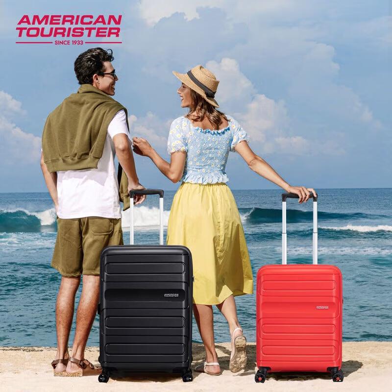 American Tourister 51G Unisex Titanium Hardside Spinner Luggage