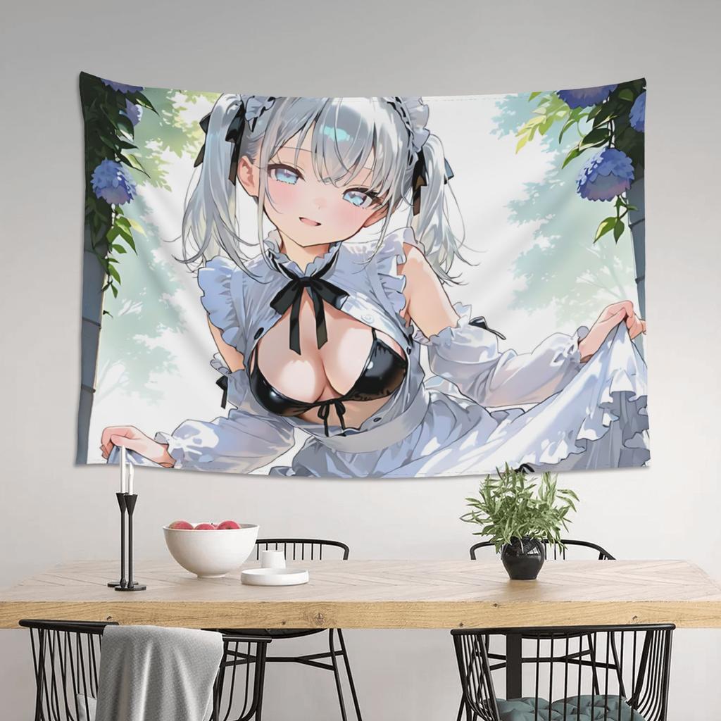 Japanese Style Anime Game Girl Tapestry Room Decoration Home Decoration Tapestry Decor Accessories Cute Room Decor