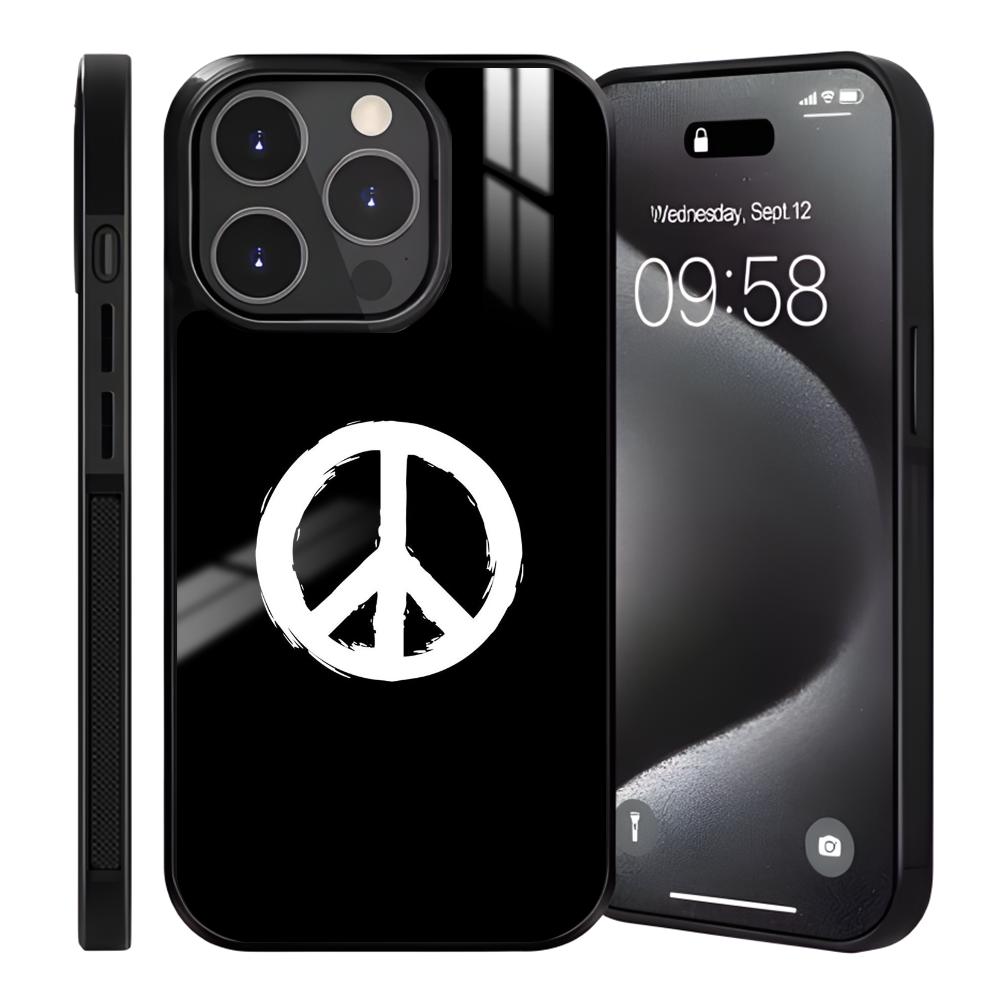 For Peace no War Phone Case For iPhone 16 15 14 13 12 11 Pro Max Plus Mini Magnetic Magsafe Wireless Charging Cover