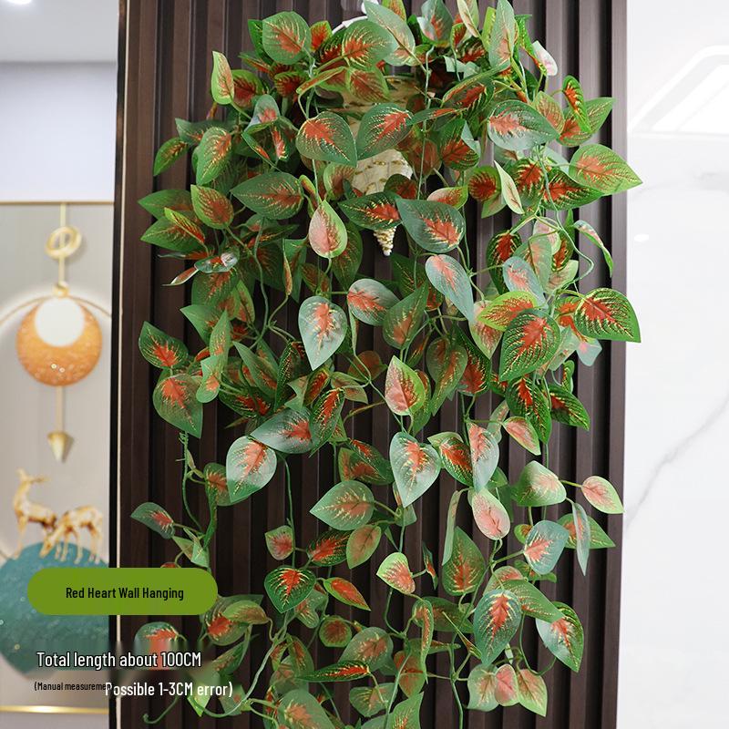Green Radish Decorative Artificial Vines - Wall Hanging Leaf Ornaments