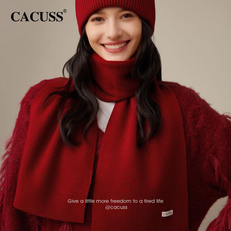 CACUSS Women's Pure Wool Winter Scarf
