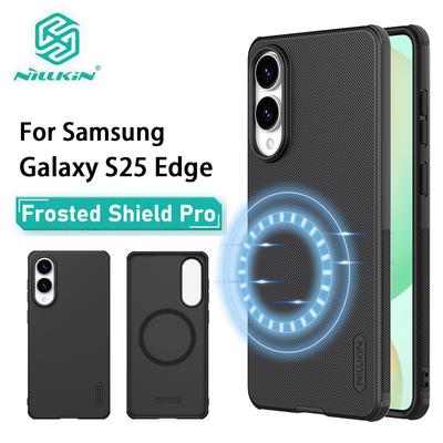 For Samsung Galaxy S25 Edge Phone Case Nillkin Super Frosted Shield Pro Magnetic Hard PC+TPU Shell Shockproof Back Cover