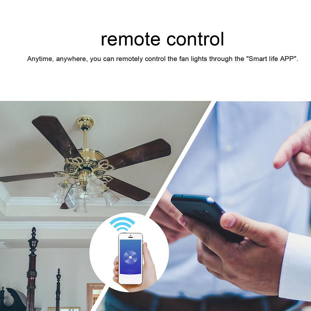 Smart WiFi   Fan Lamp Touch   Voice Control Compatible for   Home