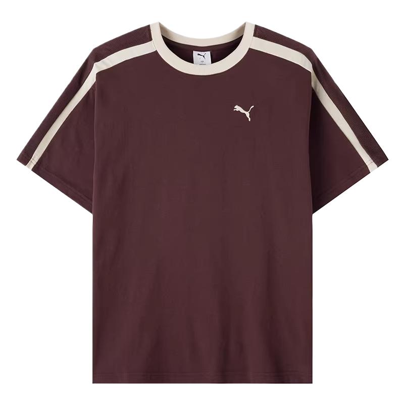 PUMA T Shirts Men s Volcano Red Crew Neck Moderate 638457-13 185/104A/XL