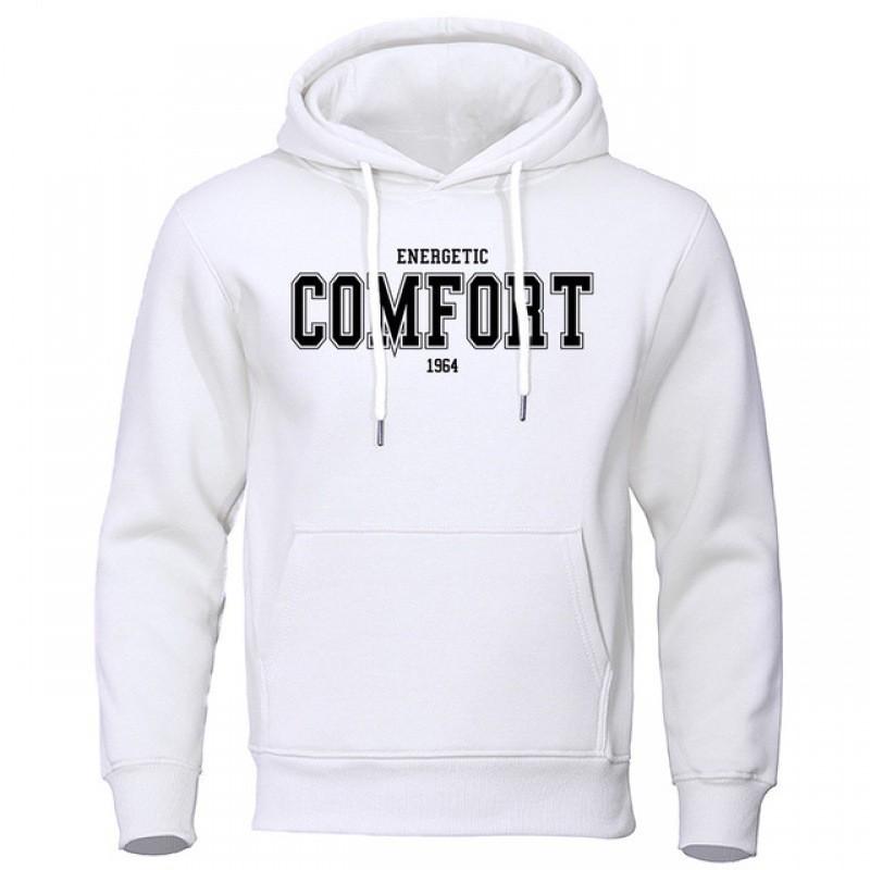 Unisex Plush Hooded Sweatshirt - Casual Loose Fit for Couples, Ideal for Spring and Autumn XXXL
