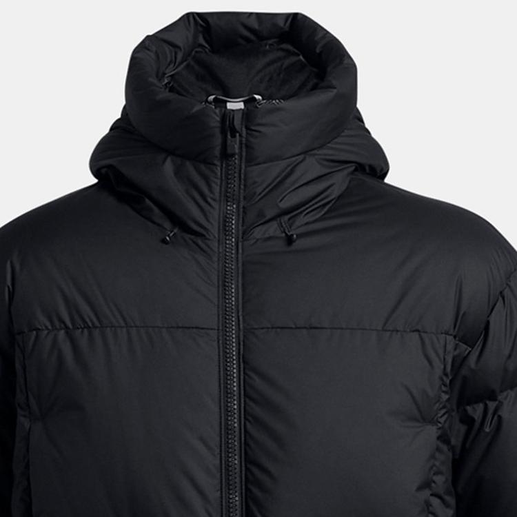 Under Armour Comfortable Casual Training Mid-Length Puffer Jacket Men Outerwear Black 1384644-001