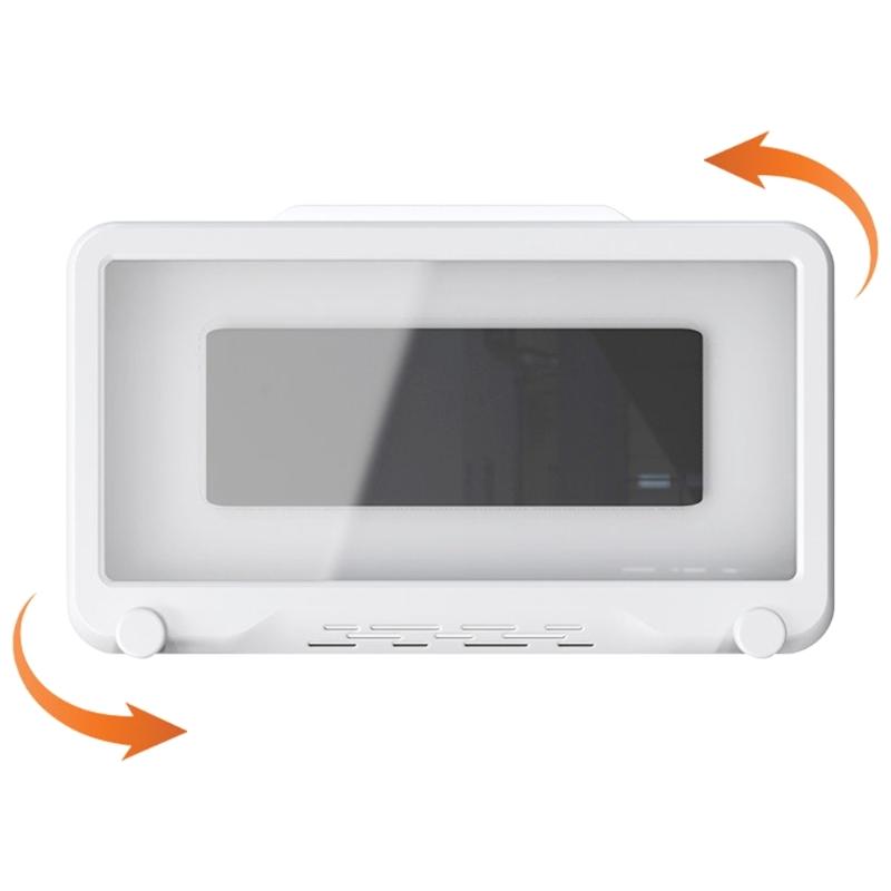 Upgraded 180° Rotating Shower Phone Holder Waterproof Case with Touching Screen,Wall Mount Shelf in Bathroom Bathtub