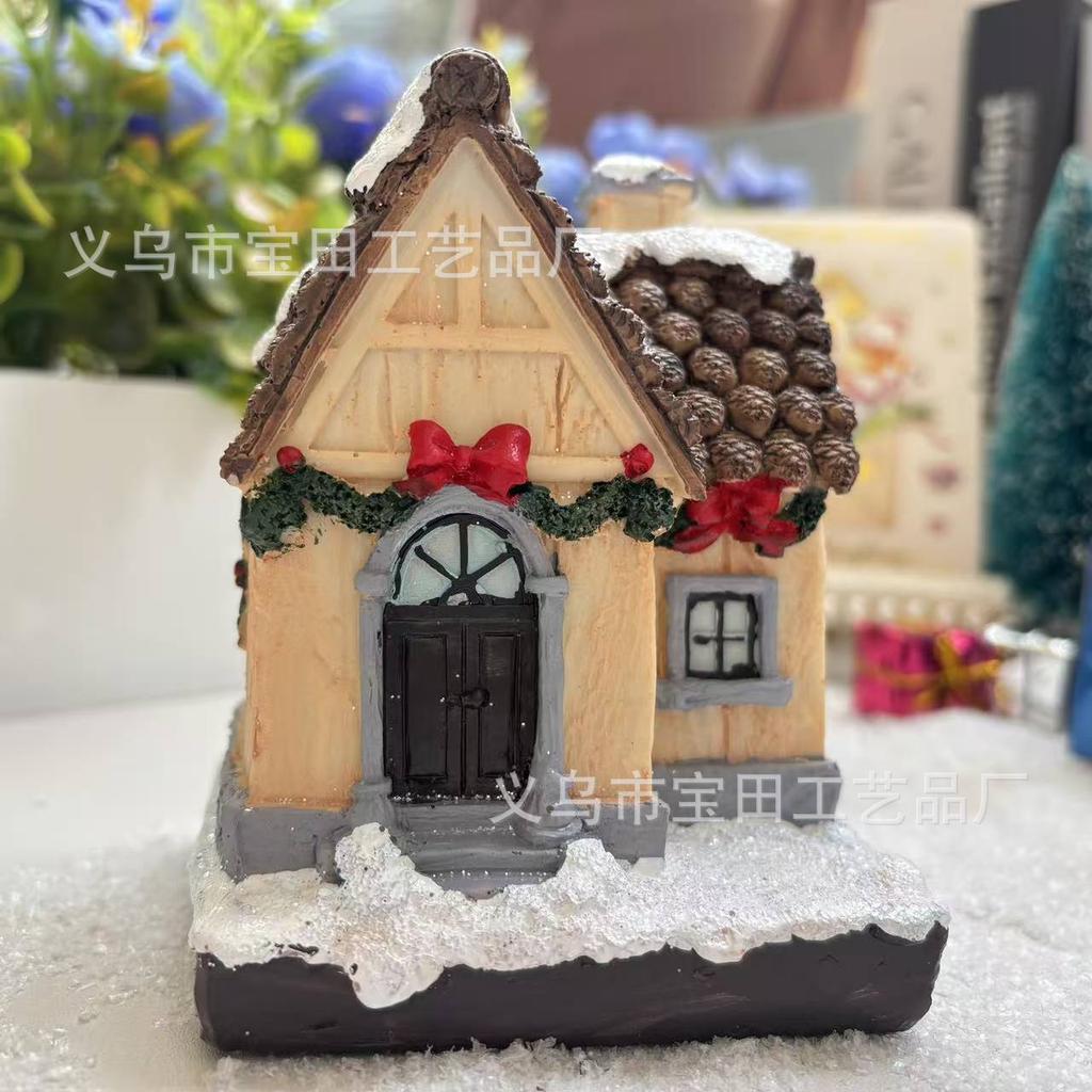 New Christmas Christmas Ornaments Resin Small House Home Decoration Christmas Ornaments Christmas Gifts